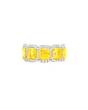 Diana M. Fine Jewelry Platinum & 18K 6.53 ct. tw. Diamond Ring
