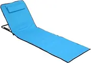 Outdoor Folding Chair - Deck Chair, Camping Lounge Chair, Adjustable Lounge Chair, Lightweight Lounge Chair, Foldable Sun Lounger, Easy to Carry Lounge Chair, Travel Sun Chair for Pool