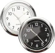 2pcs Car Clock Clocks Automobile Clock Car Dash Clock Stick on Clock Pendant Car Decoration Clock for Accessories for Interior Car Dashboard Clock Car Digital Clock