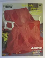 New Looks Afghans in Hairpairpin Lace Afghan Crochet Craft Book Leaflet # 17765
