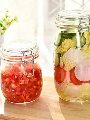 密封罐玻璃儲物罐子蜂蜜檸檬家用瓶百香果小泡菜壇子五谷玻璃罐