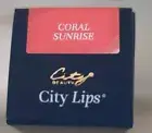 CITY BEAUTY CITY LIPS, LIP TREATMENT, PLUMPING, CORAL SUNRISE, BNIB, FREE POST