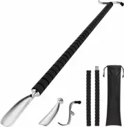 Shoe Horn Long HandleDressing StickAdjustable Extended Sock Remover Aid Helpe...