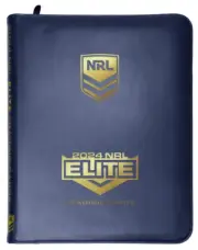 2024 TLA NRL ELITE Trading Cards ALBUM Folder with 25 x 9 Pocket Pages Sleeves