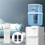 1 Set Devanti Water Cooler Dispenser Stand 22L Bottle White w/2 Filter