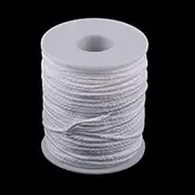 Candle Wick Roll, Braided Candle Wicks,200 Ft 24 PLY Braided Wick Spool, Cotton Wicks for Candle Making, Candle DIY