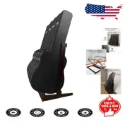 Triangular Hardwood Guitar Case Rack with Non-Reactive Felt Protection - 1 Level