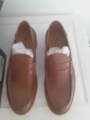 Aldo men's slip on shoes/loafers EU41 US8 tan new
