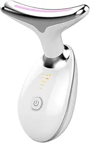 Firming Wrinkle Removal Device for Neck Face, Vibration Facial Massager with Triple Action LED Heat Modes Lifts and Tightens Sagging Skin for a Radiant Appearance