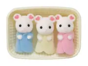 Sylvanian Families Marshmallow Mouse Triplets