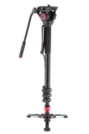 New Miliboo MTT705B Carbon Portable Monopod w/Fluid Head & carry case