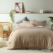 100% Linen Birch Quilt Cover Set