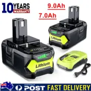 18V 9.0Ah 7.0Ah P108 Lithium Battery For RYOBI ONE PLUS P104 P107/ P117 Charger