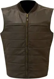 Merlin Stowe Motorcycle Waxed Vest, black, Size 3XL for Men