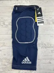 1- Size L NEW Adidas Techfit Climacool Ironskin Navy Blue Knee Sleeve Pad Leg