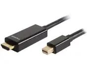 Mini Display Port Plug to HDMI Plug Cable 4K - 2m