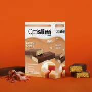 VLCD Slim Bars Caramel Crunch Flavour (Pack of 5 X 60g each)