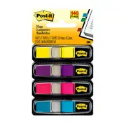 Post It Mini Flags Bright Colours 12 X 45Mm 4 Pack Box Of 6