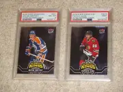 Wayne Gretzky Patrick Kane 2016 Fleer Ultra Scoring Kings Showcase PSA 8 9 LOT