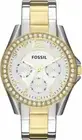 Fossil ES3204 Riley Multi-Function Two-tone Ladies Watch