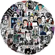 Wednesday Addams Themed Set of 50 Assorted Stickers Decal Set