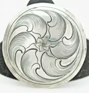 Saddle Silver Horn Cap 2" Sterling Silver Western Conchos, Bridle, Leather Work