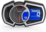 DIY Universal1,2,4 Cylinder LCD Motorcycle Racing Street Bike Speedometer Odometer Instrument RPM Speed Fuel Gauge 13000RPM Motorcycle Trip Meter(1)