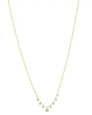 Meira T 14K Yellow & White Gold Diamond Multi Disc Pendant Necklace, 18