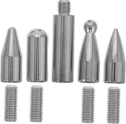 5pcs Replacement Head Slide Hammer Accessories Dent Rods Auto Body Tools Dent Puller Kit Dent Puller Kit Auto Body Dent Remove Dent Remover Stainless Steel Silver