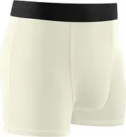 [FRODOTGV] Beige Plain Mens Boxer Brief Shorts Workout Underwear for Men Compression Boxer Para Hombre