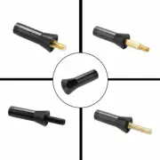 1.4" Car Antenna Carbon Fiber Radio Black Short AM FM Antena Kit Stubby w/ Screw