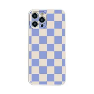 韓風棋盤格iPhone13/12ProMax蘋果11手機殼X/XR硅膠14全包8/7plus軟殼6s