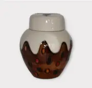 Moorcroft Christmas Pudding Ginger Jar # ed Pottery #47 Great Condition 1st Qual