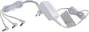 LEMAX 94564-4.5 V Power Adapter with 3 Connection Options - EU Plug - White - Simple Style - Adapter - Charger - Compatible with HP Photosmart C4795