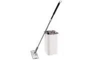 Hills Mop & Bucket Set Genuine Microfibre Squeeze Flat Floor Cleaner Tiles Vinyl