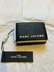 Marc Jacobs NY Medium Leather Trifold Wallet Black $130 Authentic New NWT