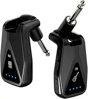 Snblzhef UHF Guitar Microphone System Wireless Guitar Transmitter Receiver for Electric Guitar Plug and Play for Studio