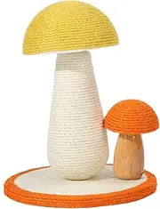 Cat Scratching Post,Mushroom Shaped Cat Scratch Post, Claw Grinding Interactive Mushroom Shape Sisal Kitten Climbing Scratcher,for Kittens and Small Cats
