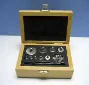 STAINLESS STEEL MILLIGRAM WEIGHT SET 100 g TO 1 mg