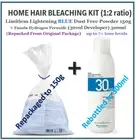 HOME BLEACH Limitless Lightening Powder Dust Free BLUE 150g + 30vol Developer