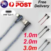Type C 90 Degree Right Angle USB C Charging Cable Charger Data Cord for Samsung