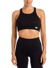 Alexander Wang Cotton Cropped Racerback Tank Top