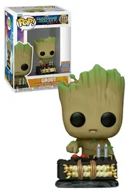 Funko POP! Marvel Guardians Of The Galaxy #1222 Groot With Bomb - 2023 WonderCon (WC23) Limited Edition - New, Mint Condition