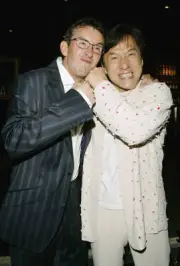 Steve Coogan and Jackie Chan attend the afterparty following the - 2004 Photo 2