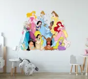 13 Fairy tale Princesses Fabric Wall Decal Wall Art Set Removable Repositionable