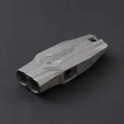 Dual Tube Outdoor Survival Referee Training High Frequency Whistle (Stonewash)