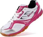 [ZHENSI] Table Tennis Shoes for Men Non-Slip Lightweight Pingpong Training Shoes Indoor Outdoor Court Shoes