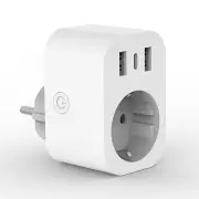 Tuya Smart WiFi Socket EU Plug with USB/Type-C Charging Port Timing Function Phone Remote Control Voice Control with Ale