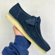 Clarks Wallabee "Blue Ink Suede"