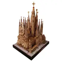 在飛比找蝦皮購物優惠-世界著名建築西班牙大教堂聖家堂紙模型diy學生手工